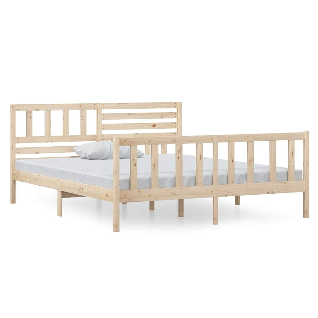 solid wood bed 140x190 cm