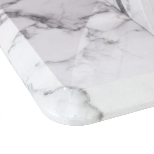 Modern Minimalist Grey Marble Pattern Sticker Pattern MDF Rectangular Coffee Table. Add A Tranquil And Comfortable Atmosphere To Your Home. MDF Coffee Table, Grey Marble Pattern Sticker, Side Table. CJDropshipping