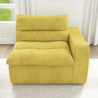 Lazy Floor Sofa, Modern Floor Lounge Chair With Left Arm, Comfortable Beanbag Sofa, Suitable For Living Room Bedroom Office