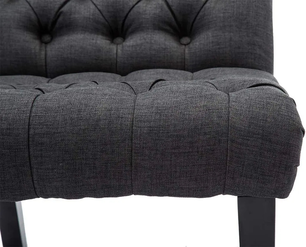 Gray Armless Accent Chair with Wood Legs Peach Maple