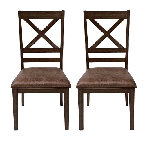 Dining Chairs Set Of 2, Brown CJDropshipping