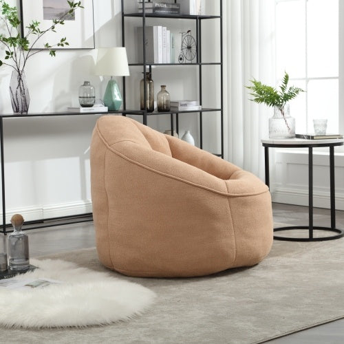 Bedding Bean Bag Sofa Chair High Pressure Foam Bean Bag Chair Material With Padded Foam Padding Compressed Bean Bag With Footrest