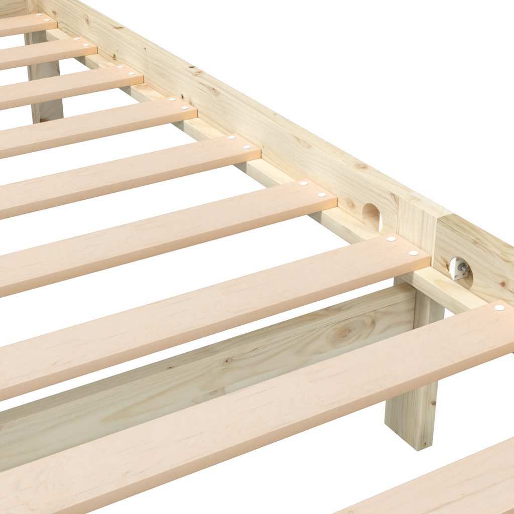 solid wood bed 140x190 cm