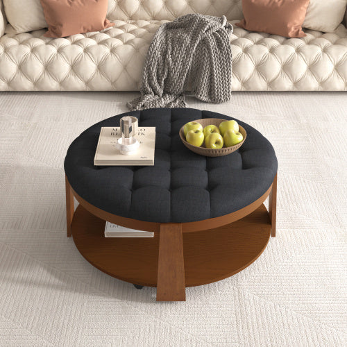 Round Footstool Coffee Table CJDropshipping