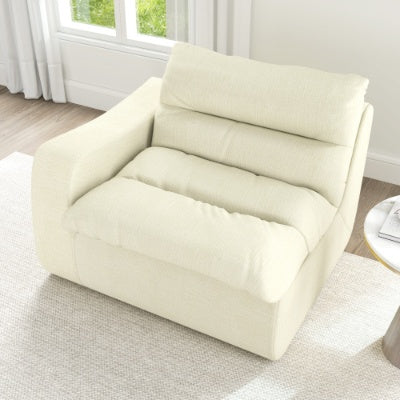 Lazy Floor Sofa, Modern Floor Lounge Chair With Left Arm, Comfortable Beanbag Sofa, Suitable For Living Room Bedroom Office