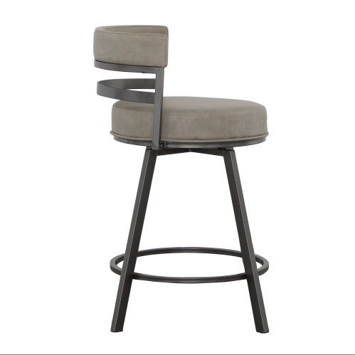 Gene - Swivel Counter Stool - Dark Gray
