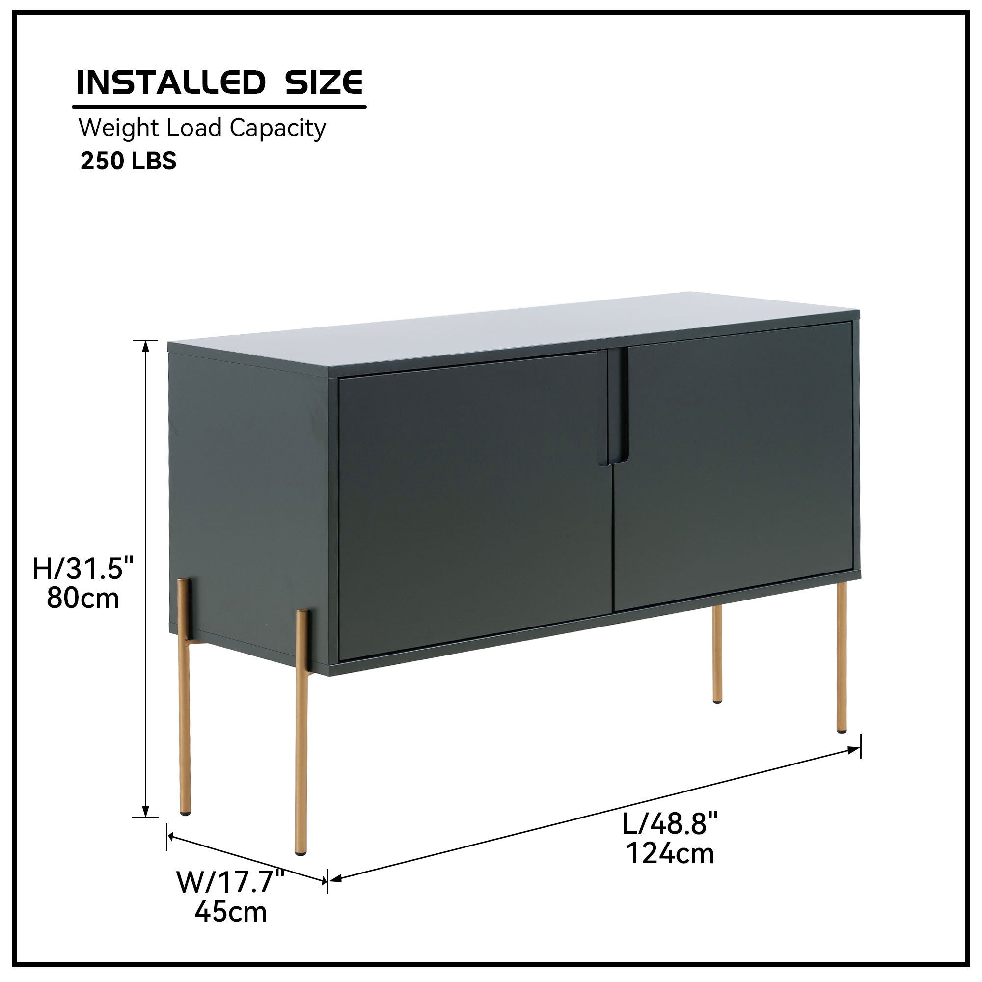 Modern Entertainment TV Stand Storage Cabinet Sideboard Buffet Table Sangria Beech