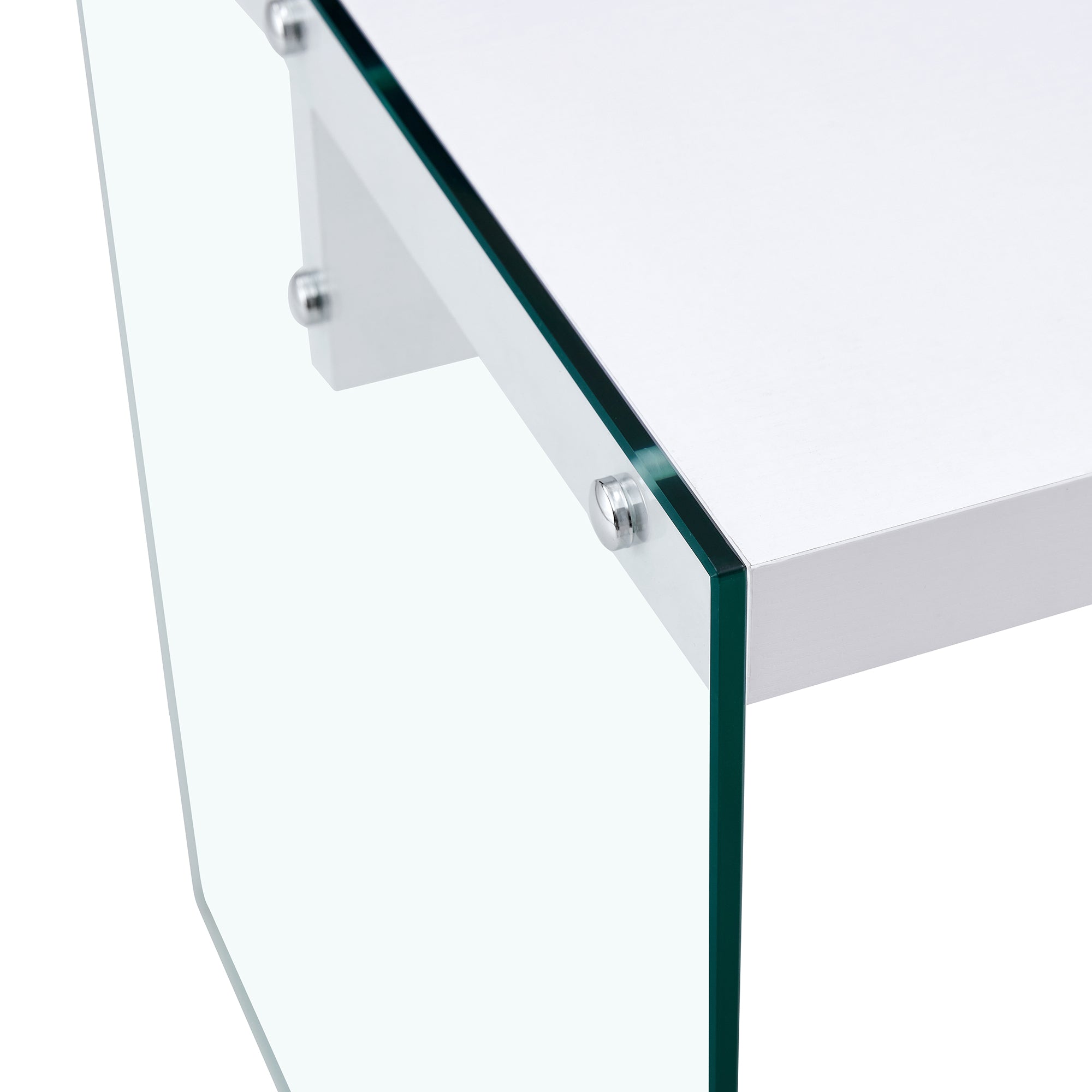 The top of the coffee table is made of MDF and white stickers, and the Sangria Beech