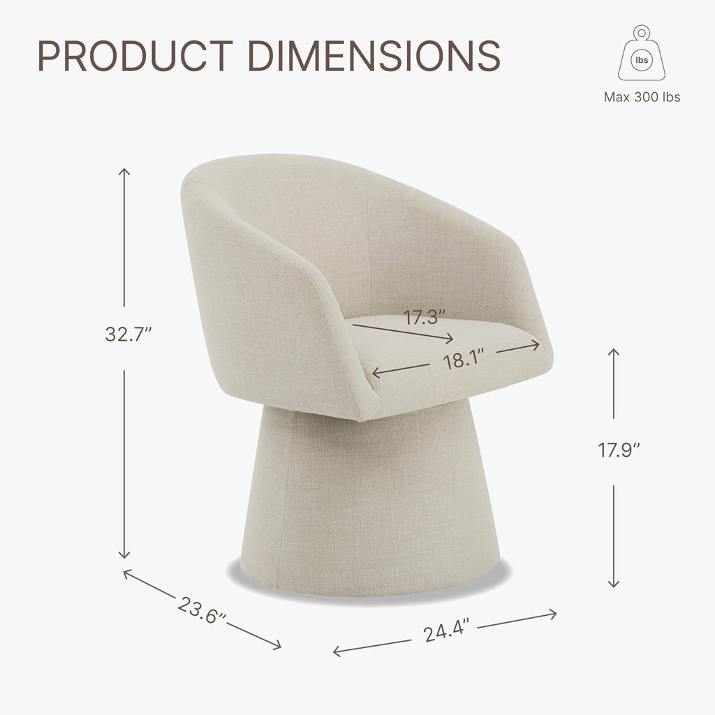 Swivel Dining Chairs Modern Accent Armchair Side Deskchair for