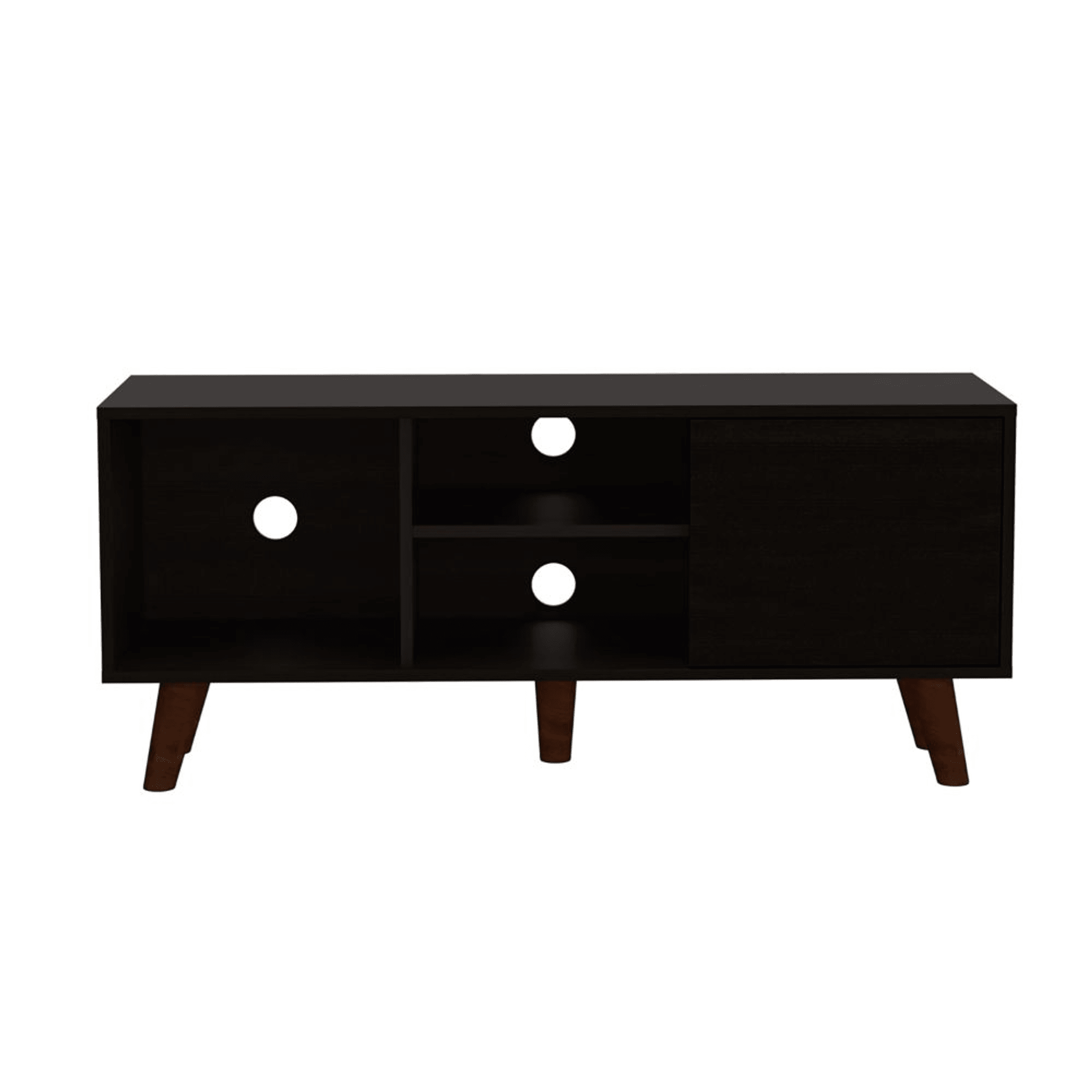 Ontario Engineered Wood Tv Stand With Ample Storage White Diomedes