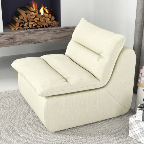 Lazy Floor Sofa ,Modern Armless Floor Lounge Chair, Comfy Accent Bean Bag Couch, Single Corner Chair Sofa For Living Room Bedroom Salon Office