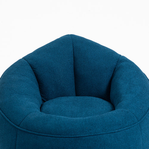 Bedding Bean Bag Sofa Chair High Pressure Foam Bean Bag Chair Material With Padded Foam Padding Compressed Bean Bag With Footrest