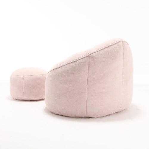 Bedding Bean Bag Sofa Chair High Pressure Foam Bean Bag Chair Material With Padded Foam Padding Compressed Bean Bag With Footrest