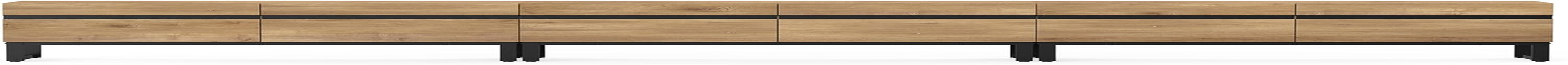 Modern TV Stand with Storage Cabinets for 110 Inch TV, Wood TV Peach Maple