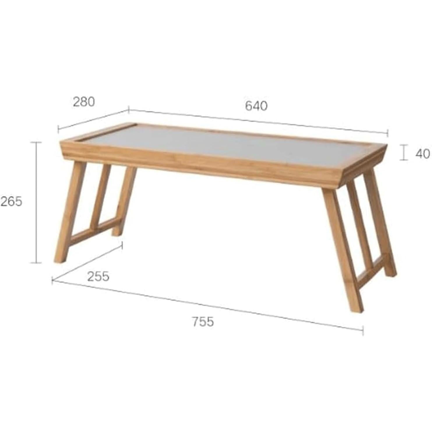 Bamboo Folding Coffee Table Tatami Low Window Table Bedside Portable Tea Tray Table Bedroom Living Room Home Office Suitable CJDropshipping