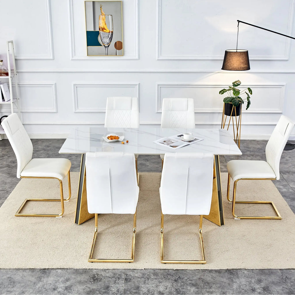 Table and chair set.63'x31.5x30' Luxurious Snow Mountain Patterned Sangria Beech