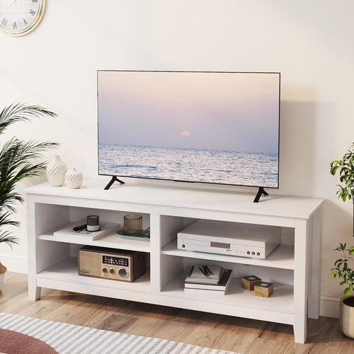 TV Stand for 65 Inch TV with Storage,Modern TV Entertainment Center Peach Maple