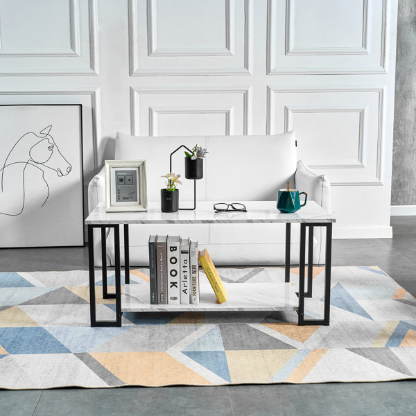 Coffee Table, 2 Layers Of 1.5cm Thick Marble CJDropshipping