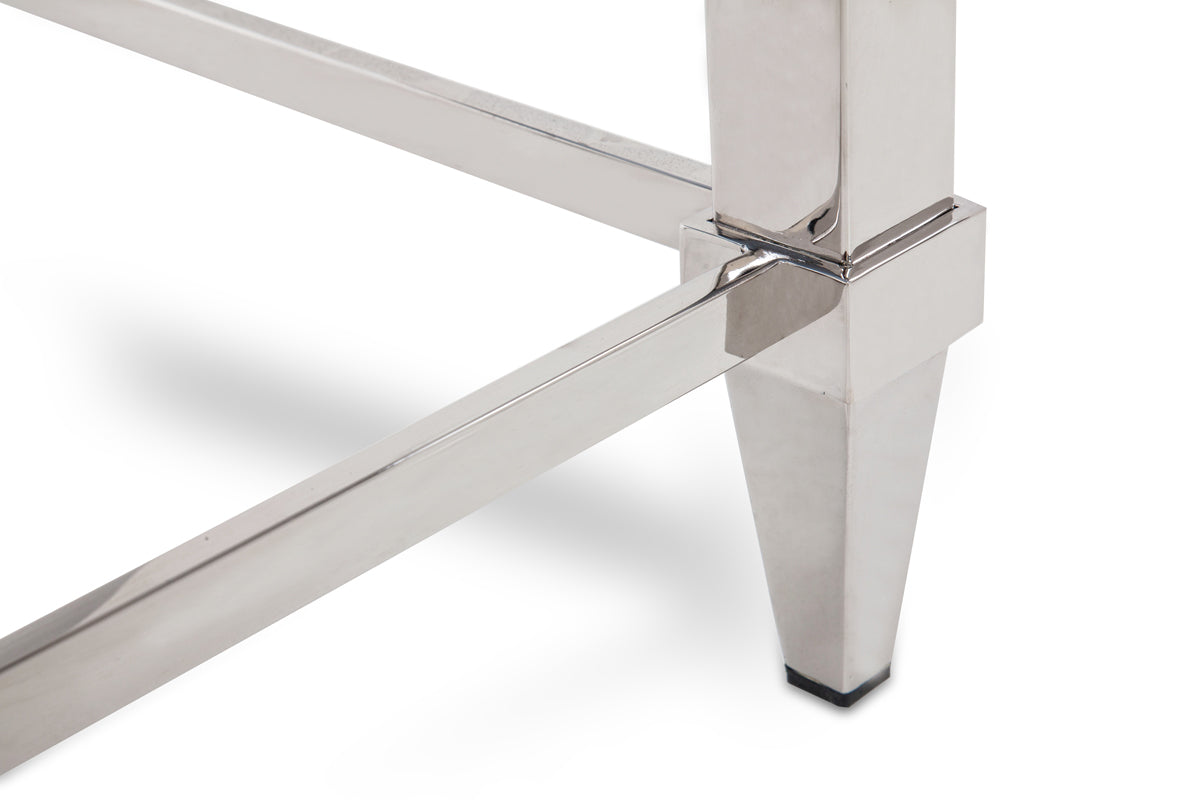 18inches Steel and Glass Coffee Table
