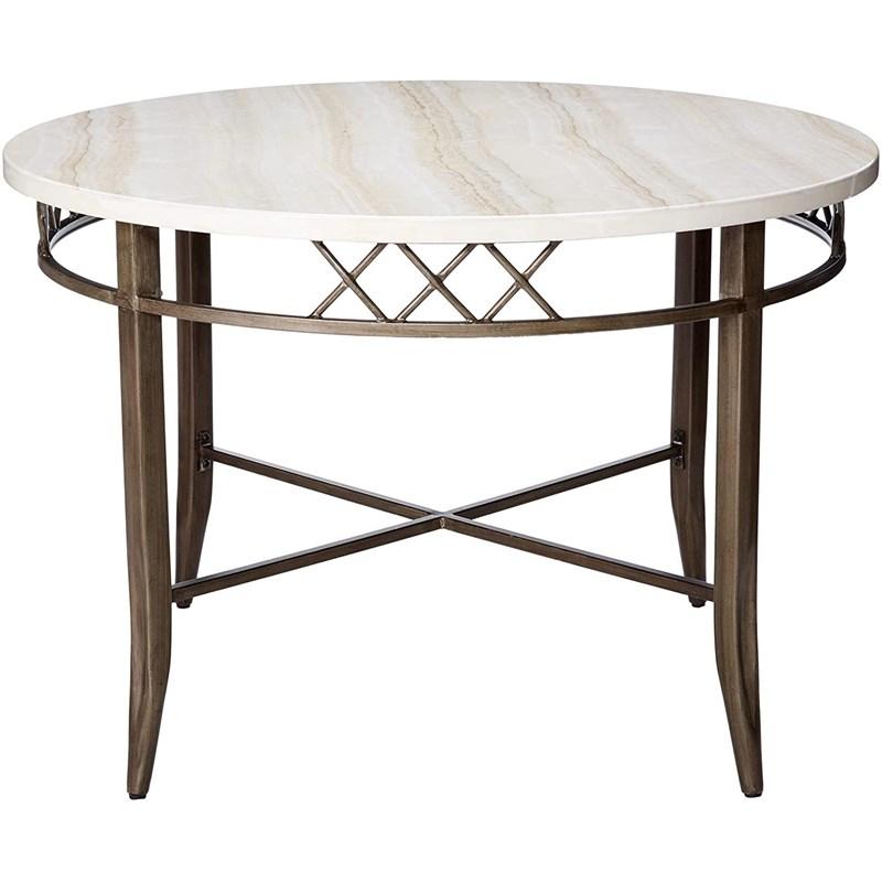 45inches X 30inches Faux Marble And Antique Dining Table