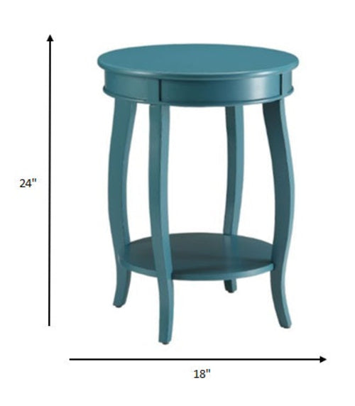 Pop of Color Teal Side or End Table Jade