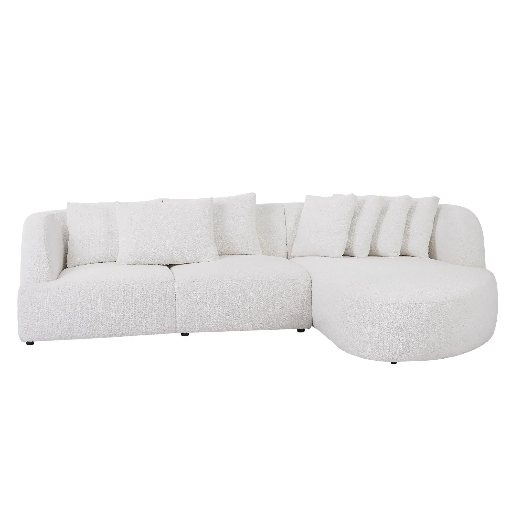 Boucle sofa,Modular Sectional Couch for Living Room Apartment Olive Phaedra