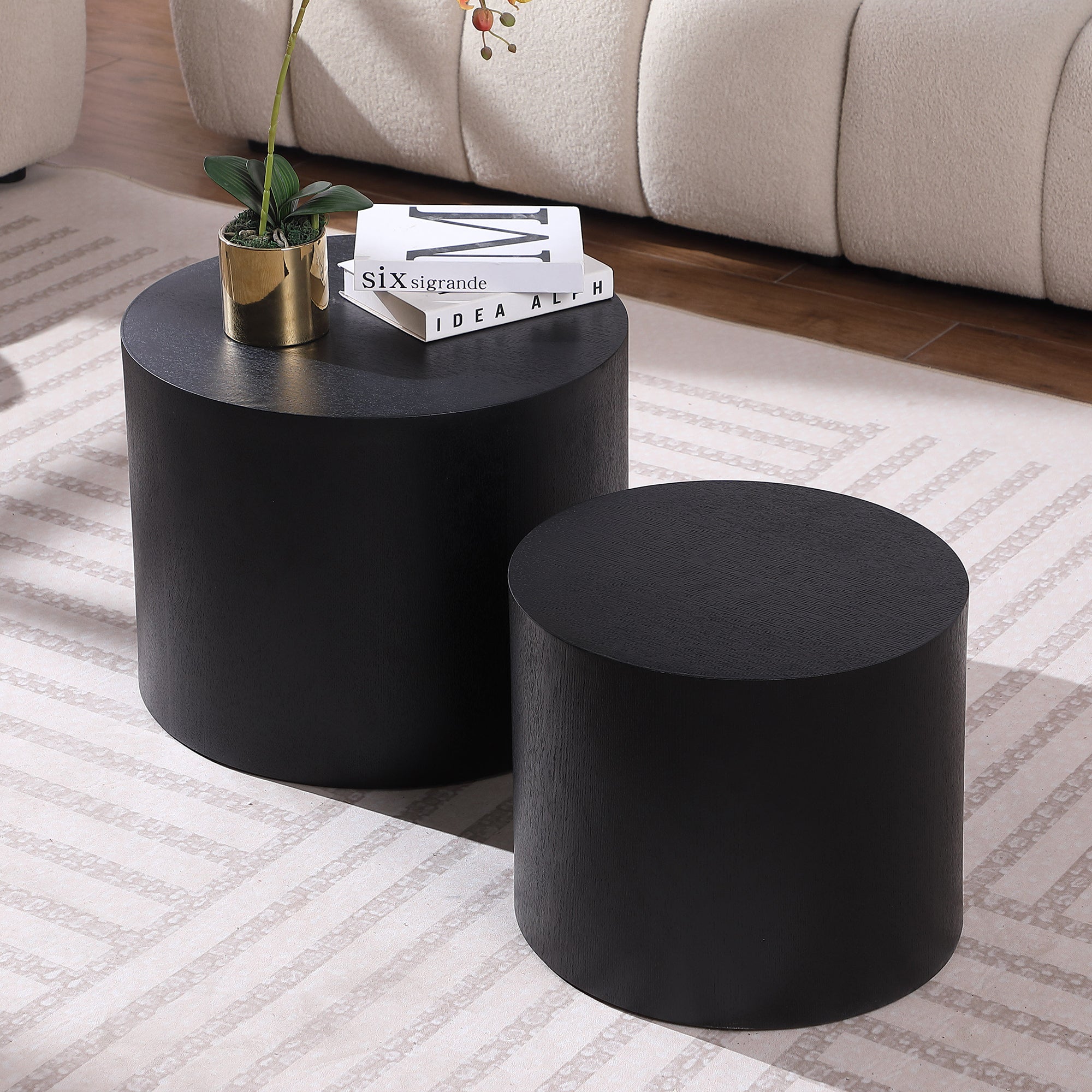 MDF with ash/oak/walnut veneer side table/coffee table/end