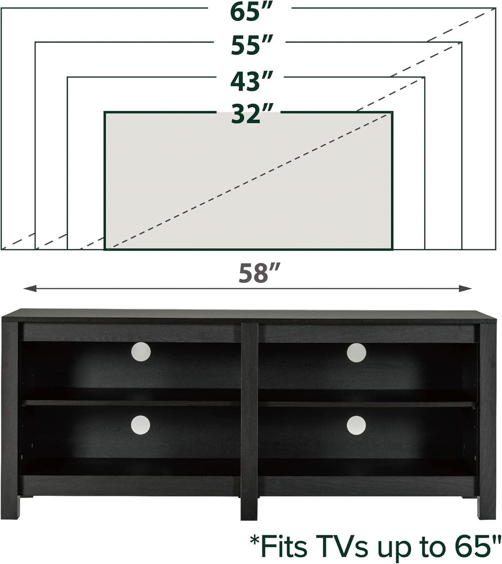 Camden TV Stand for Tvs up to 65", Contemporary Entertainment Center Peach Maple
