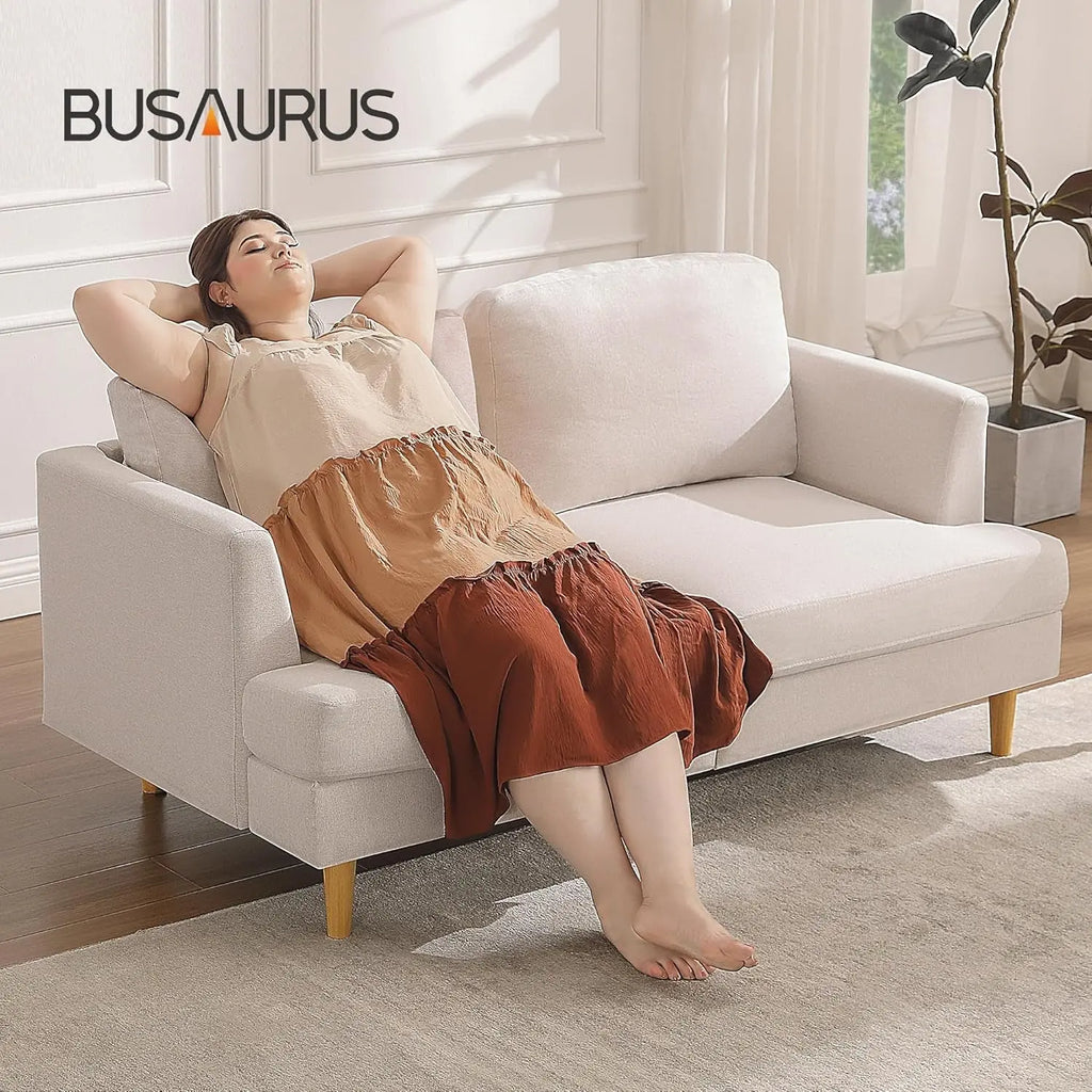 Modern Dark Grey Loveseat for Small Spaces Peach Maple