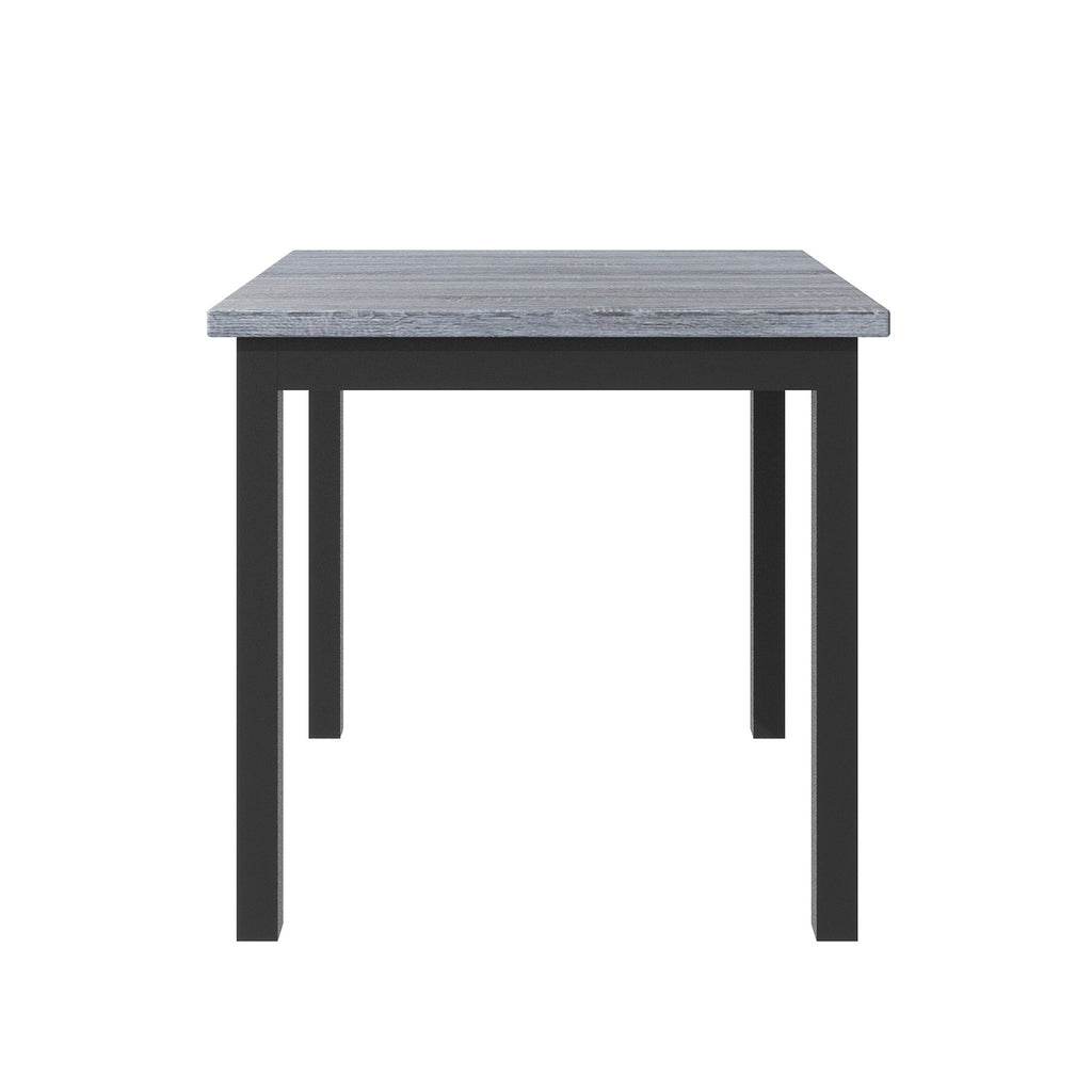 TOPMAX 5-Piece Counter Height Dining Set, Wood Table  Chairs Stools W Footrest