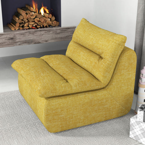 Lazy Floor Sofa ,Modern Armless Floor Lounge Chair, Comfy Accent Bean Bag Couch, Single Corner Chair Sofa For Living Room Bedroom Salon Office