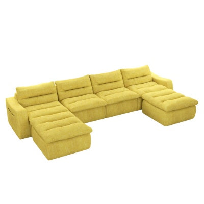 Lazy Floor Sofa, Modern Floor Lounge Chair With Left Arm, Comfortable Beanbag Sofa, Suitable For Living Room Bedroom Office