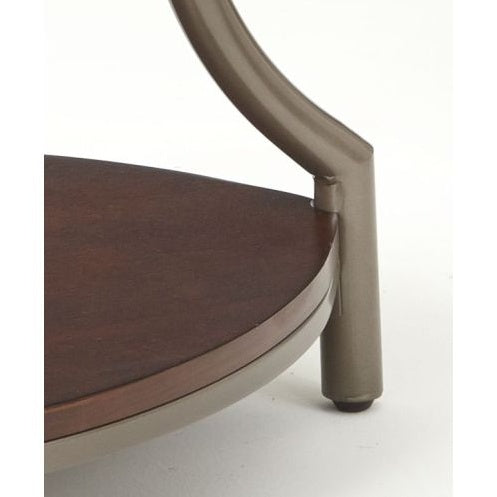 Miles - Round End Table - Brown CJDropshipping