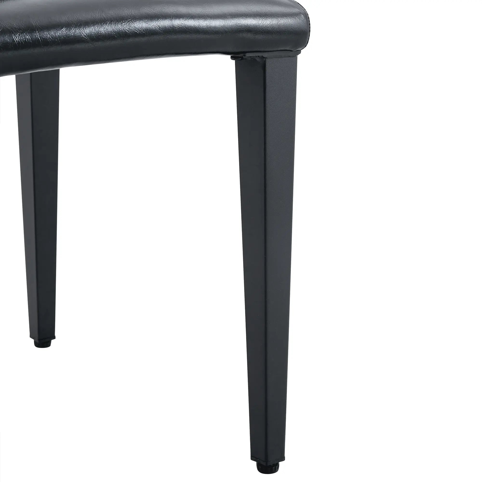 Table and chair set.71*35.4 inch Wooden And Black Spliced Dining Table Sangria Beech