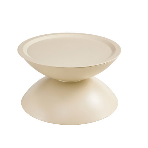 MILK WHITE Coffee Round Tables With STORGE MOVABLE TABLE TOP MULTIFUNCTIONAL END SIDE TABLE CJDropshipping