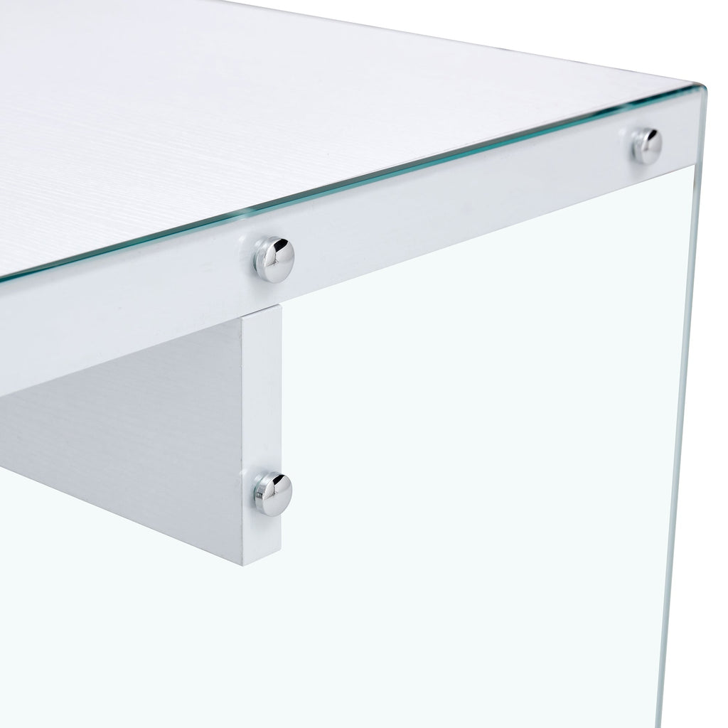 The top of the coffee table is made of MDF and white stickers, and the Sangria Beech