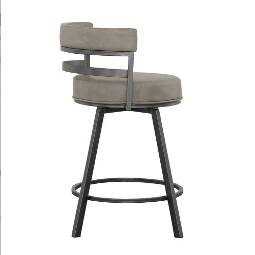 Gene - Swivel Counter Stool - Dark Gray