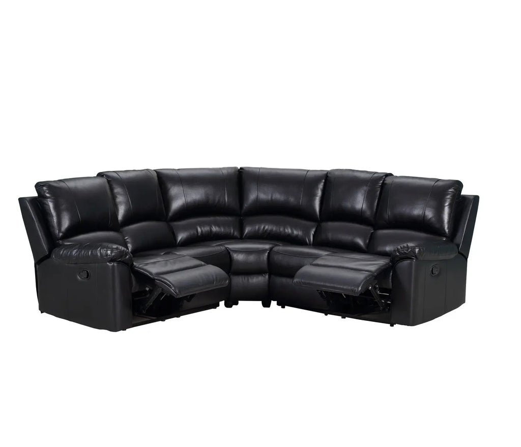 80inches X 80inches X 39inches Black  Power Reclining Sectional Jade