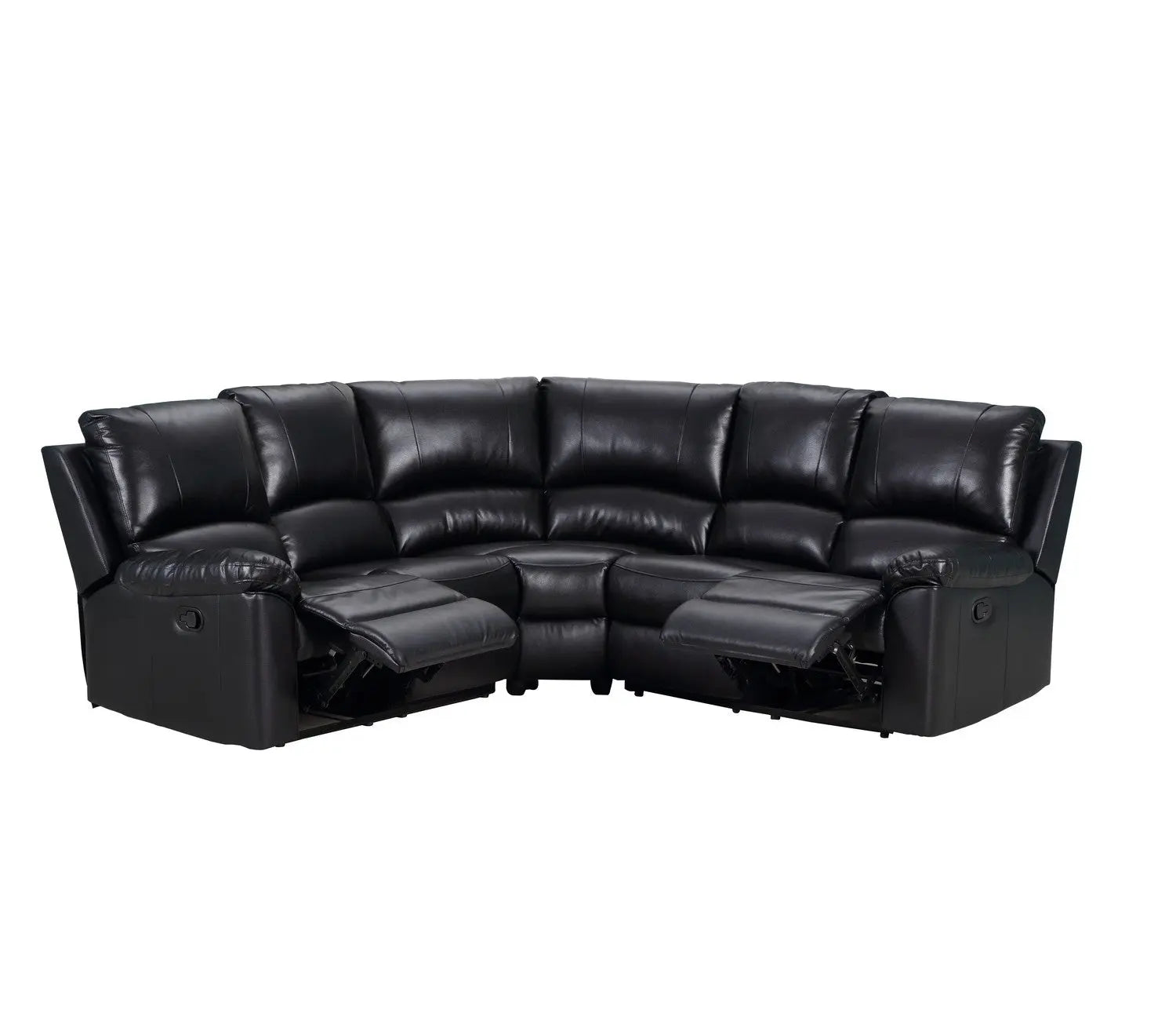 80inches X 80inches X 39inches Black  Power Reclining Sectional Jade