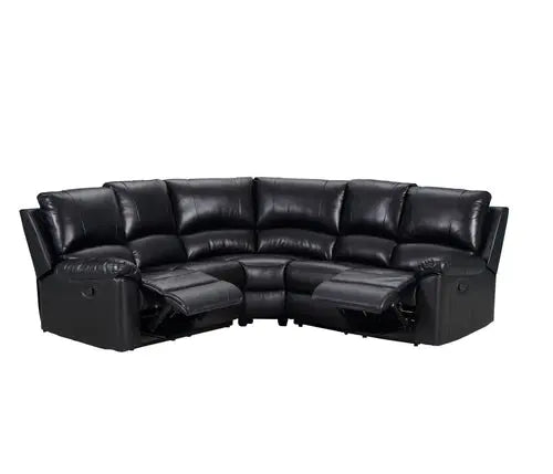80inches X 80inches X 39inches Black  Power Reclining Sectional Jade