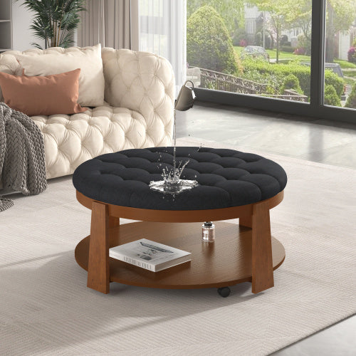 Round Footstool Coffee Table CJDropshipping