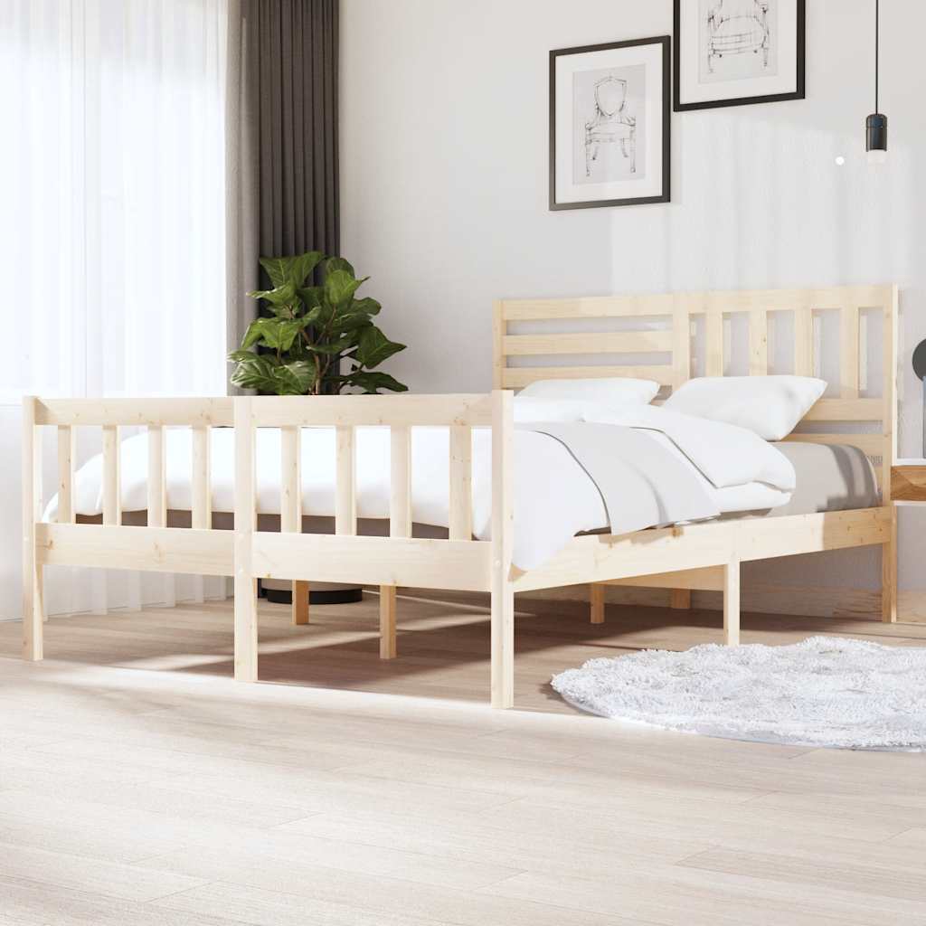 solid wood bed 140x200 cm