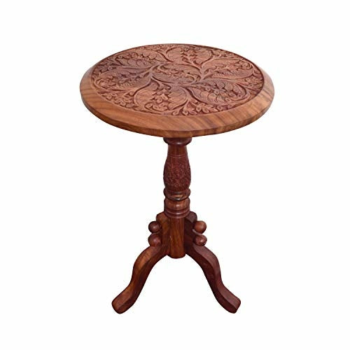 Sheesham Wood Folding Stool Table Nesting Coffee End Tables Modern