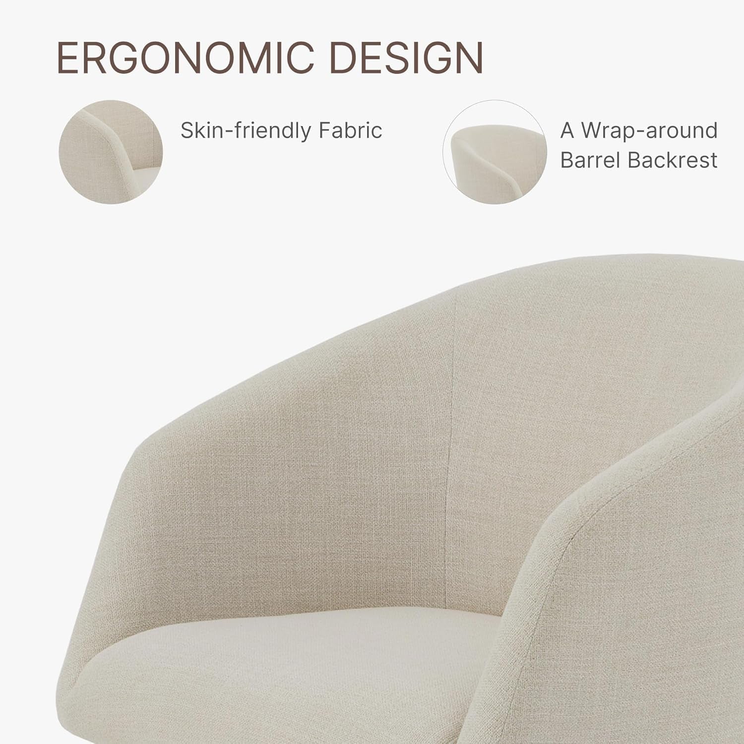 Swivel Dining Chairs Modern Accent Armchair Side Deskchair for