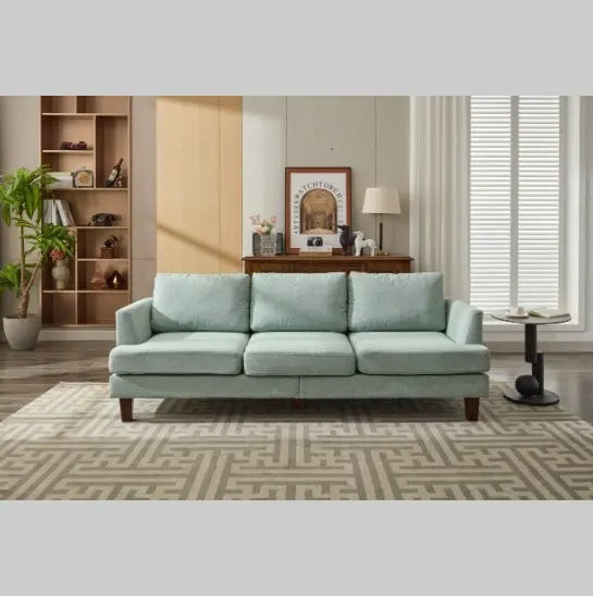 Fabric 3 Seater Couch With 2 USB, Comfortable Sectional Couches And CJDropshipping