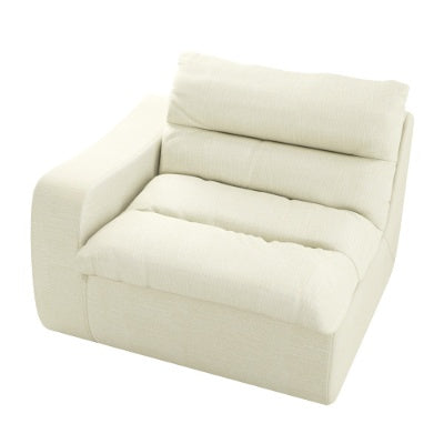 Lazy Floor Sofa, Modern Floor Lounge Chair With Left Arm, Comfortable Beanbag Sofa, Suitable For Living Room Bedroom Office