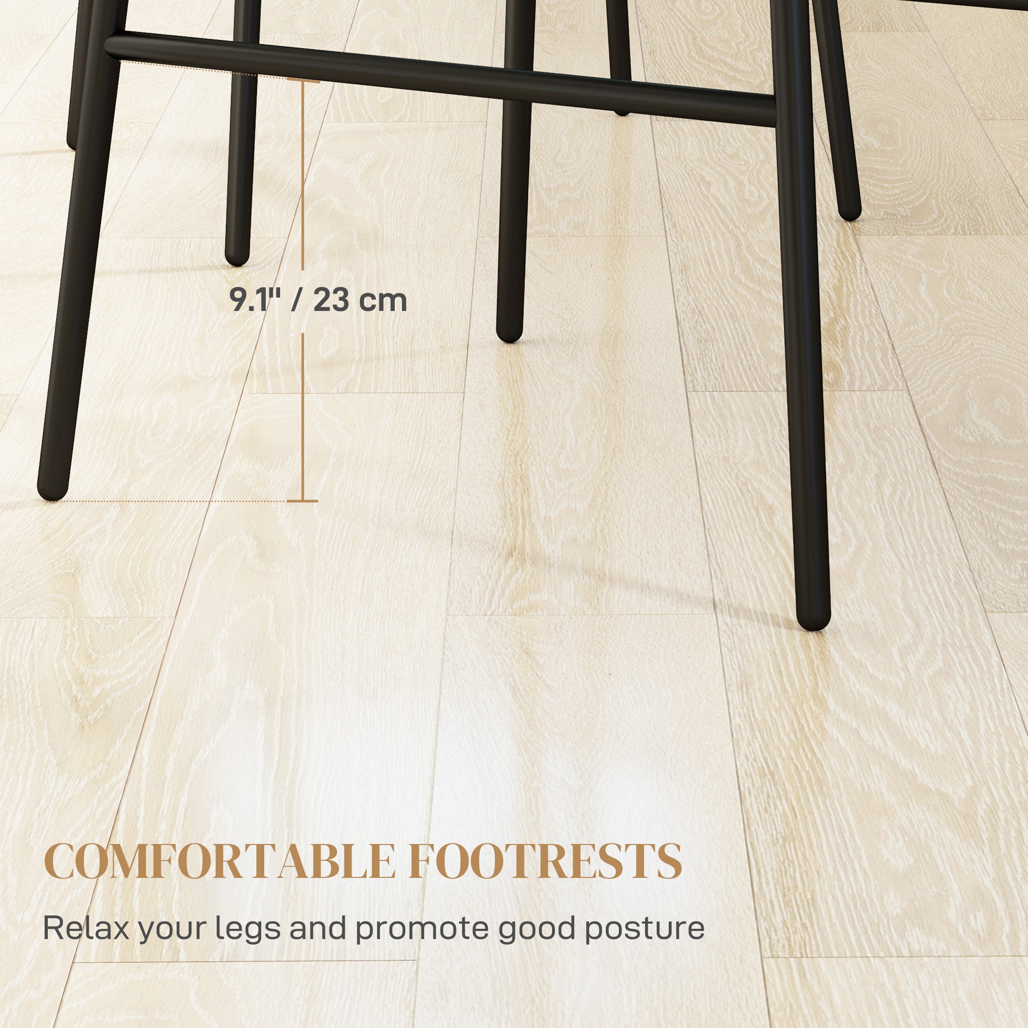 Rattan Counter Bar Stools Set Of 2, 26 Counter Height Barstools With Back, Bar Chairs For Kitchen Island, Black