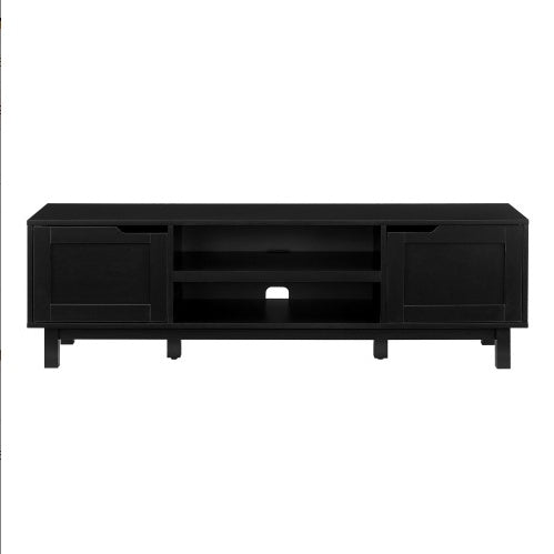 Modern 2-Door Open Storage TV Stand For TVs Up To 65 Inches