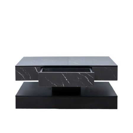 6.93IN High LED Coffee Table,Modern Coffee Table For Living Room,Living Room Tables,Large Living Room Furniture,LED Lights CJDropshipping