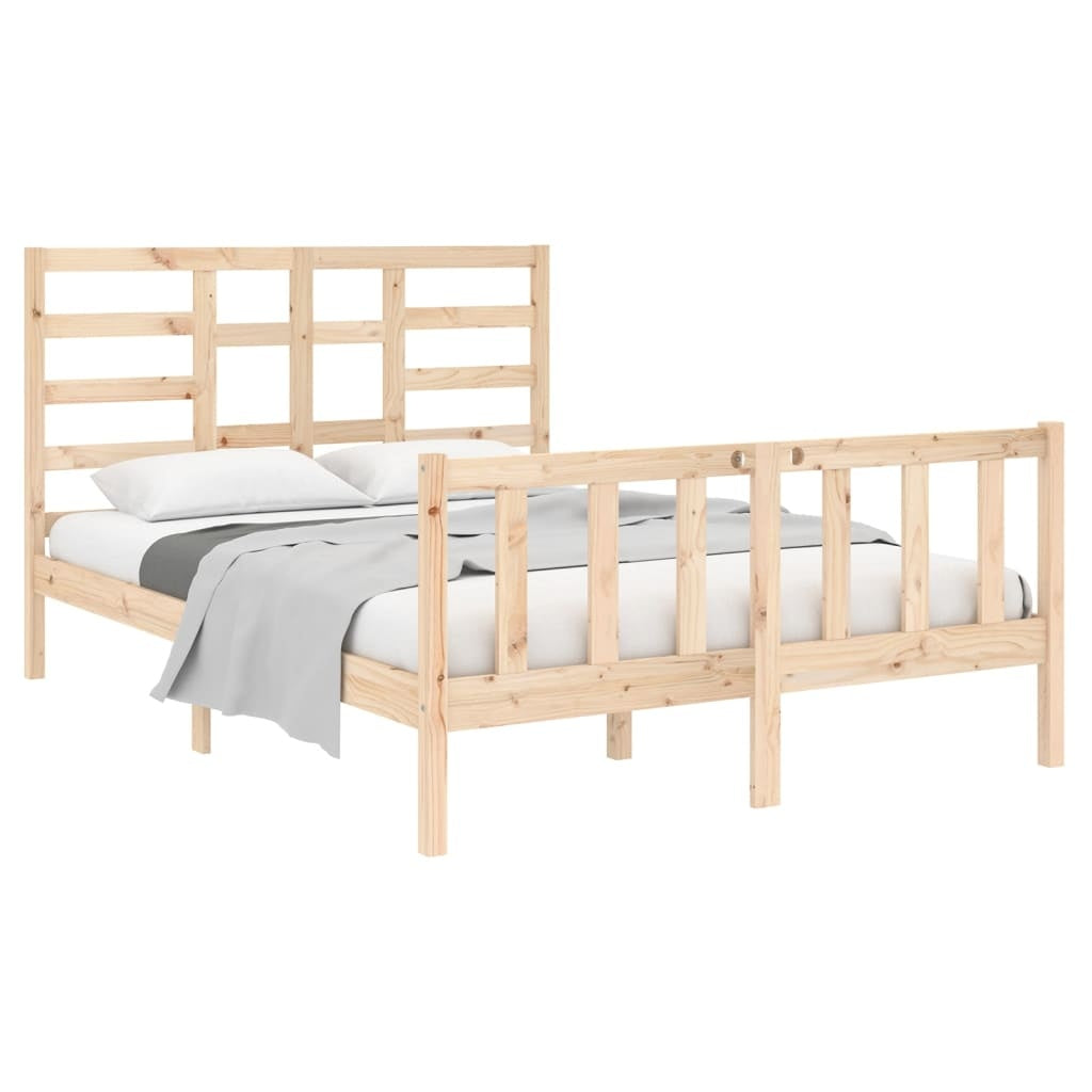 solid wood bed 140x190 cm